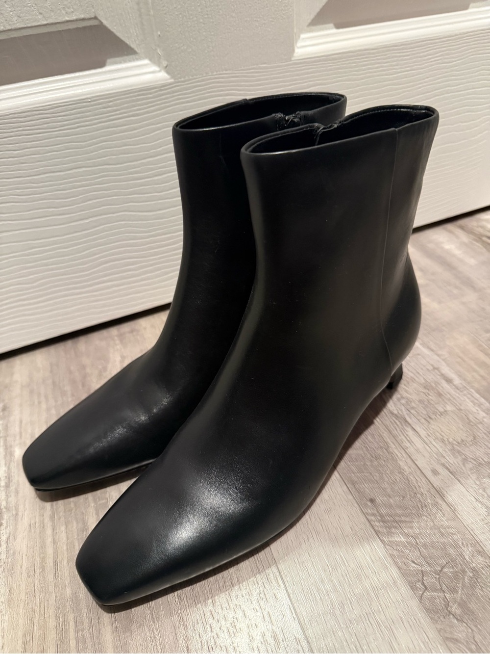 NWT Vince Black Harlan Square Toe Bootie